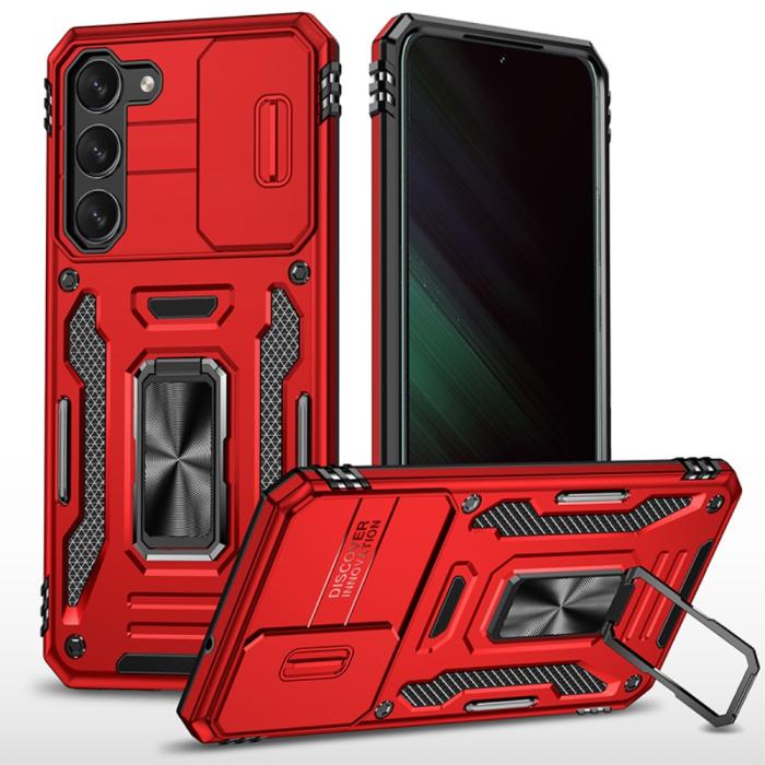Bild 1, Samsung Galaxy S23 Plus Skal Ring CamShield Röd