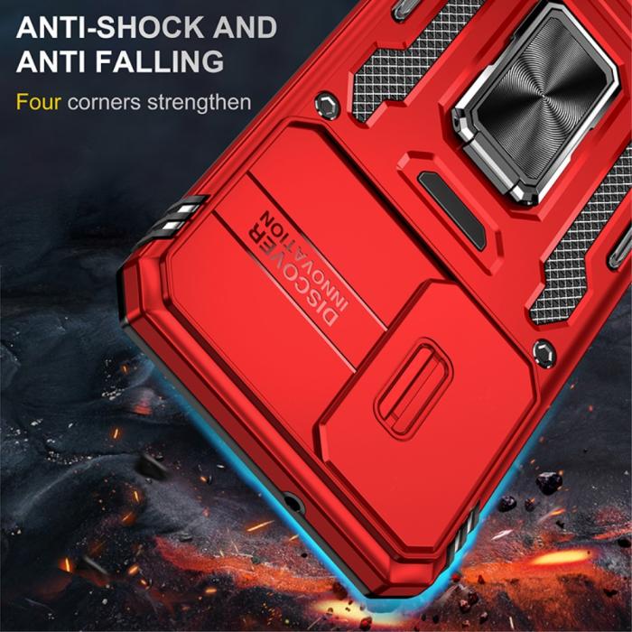 Bild 2, Samsung Galaxy S23 Plus Skal Ring CamShield Röd