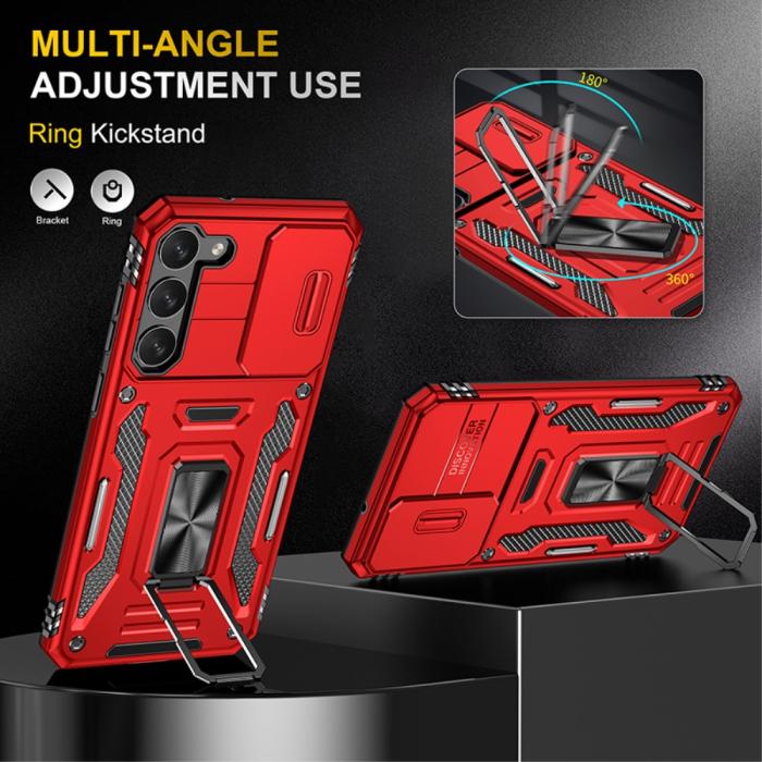 Bild 4, Samsung Galaxy S23 Plus Skal Ring CamShield Röd