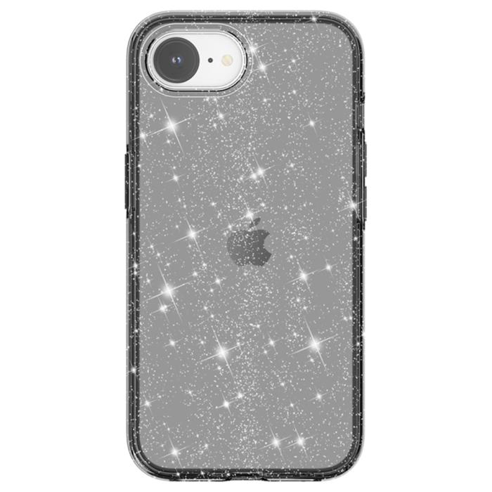 Bild 3, iPhone 17e / 16e Skal Glitter Shockproof Svart