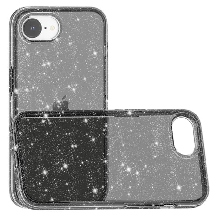 Bild 5, iPhone 17e / 16e Skal Glitter Shockproof Svart