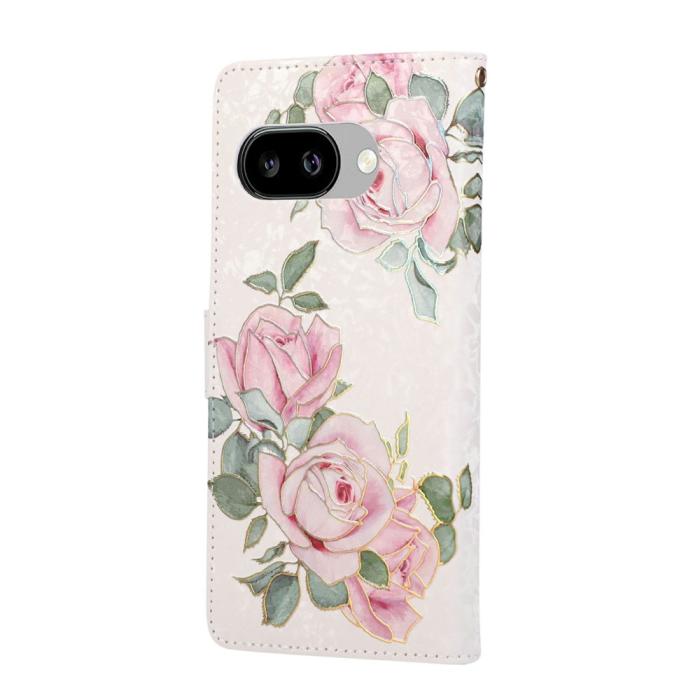 Bild 6, Google Pixel 10a Fodral RFID Läder Blommor