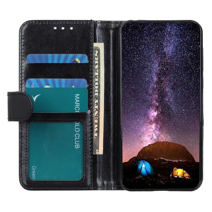 Bild 5, Motorola Moto G31 / G41 Fodral Retro Läder Svart