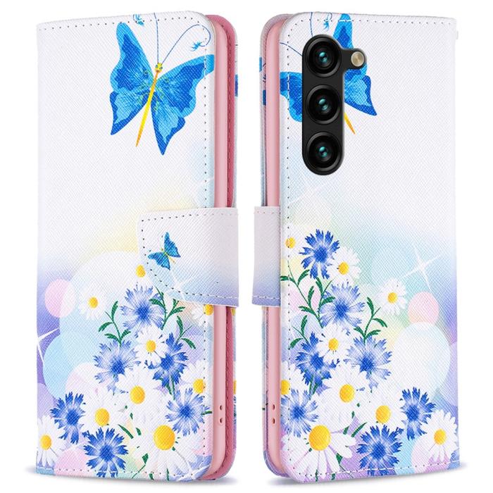 Bild 1, Galaxy S25 Plus / S24 Plus Fodral Med Tryck Fjäril/Blommor