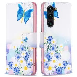 Galaxy S25 Plus / S24 Plus Fodral Med Tryck Fjäril/Blommor