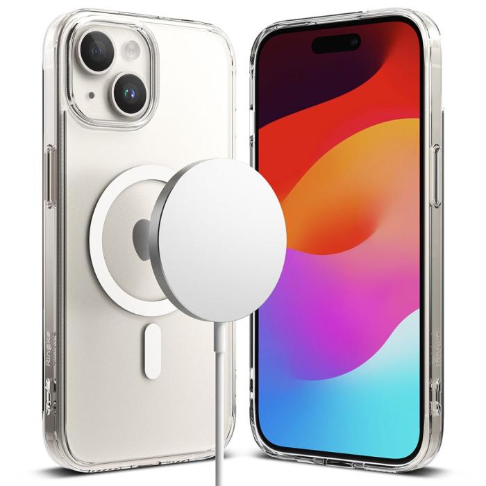 Bild 1, Ringke iPhone 15 Plus Skal MagSafe Fusion Matt Transparent