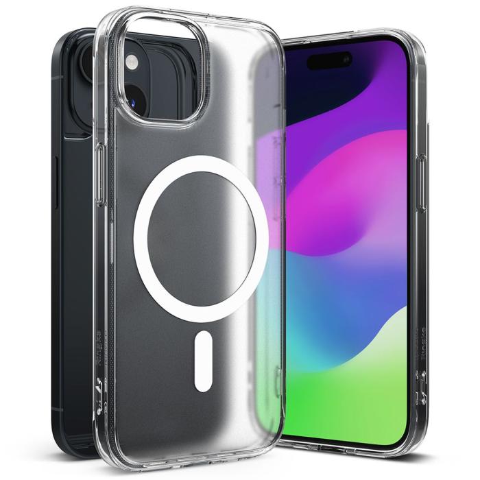 Bild 4, Ringke iPhone 15 Plus Skal MagSafe Fusion Matt Transparent