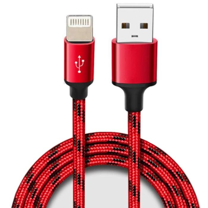 Bild 1, Lightning Laddning Kabel - Röd 2m