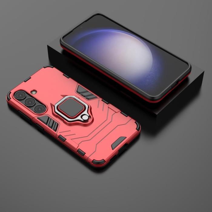 Bild 4, Samsung Galaxy S24 Skal Ring Armor Hybrid Röd