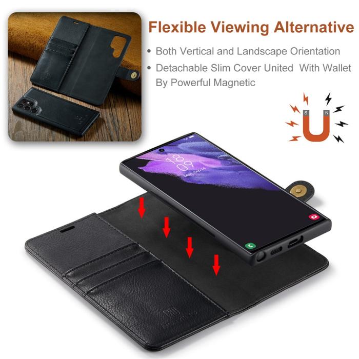Bild 6, DG.MING Galaxy S26 Ultra 2in1 Magnet Fodral / Skal Svart