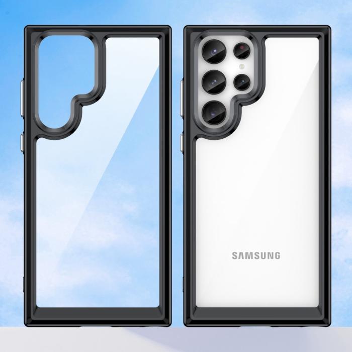 Bild 2, Samsung Galaxy S23 Ultra Skal Shockproof Akryl/TPU Svart