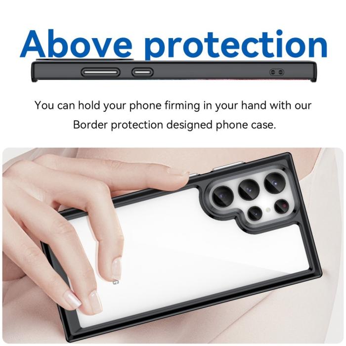 Bild 4, Samsung Galaxy S23 Ultra Skal Shockproof Akryl/TPU Svart