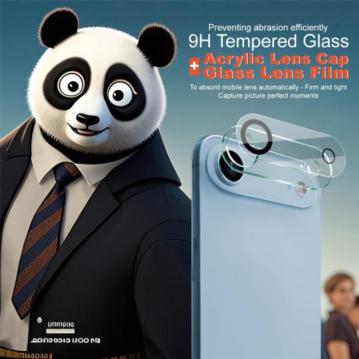 Bild 3, IMAK iPhone Air Linsskydd Härdat Glas Transparent