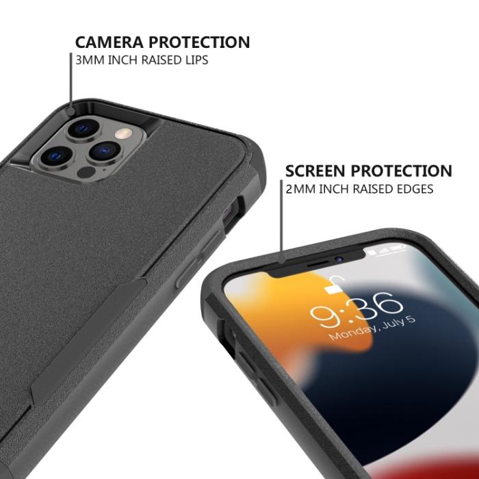 Bild 4, iPhone 14 Pro Max Skal Shockproof Hybrid Svart