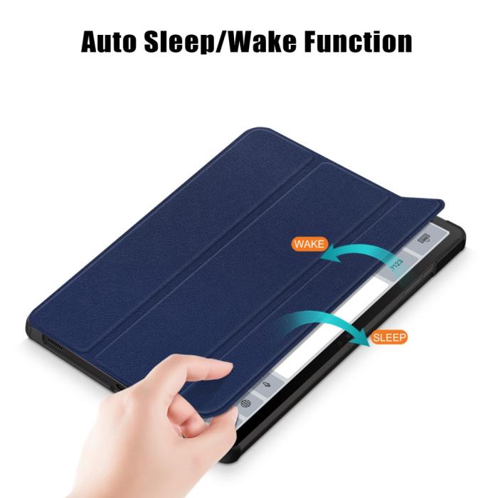 Bild 4, Samsung Galaxy Tab S9 Fodral Tri-Fold Mörk Blå