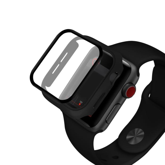 Bild 2, Apple Watch 7/8 45mm Skal Med Härdat Glas Svart