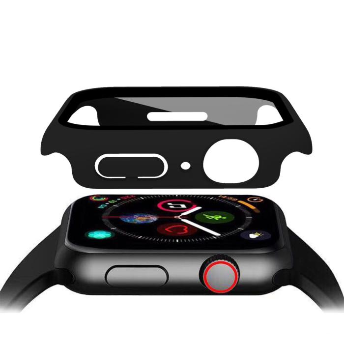 Bild 4, Apple Watch 7/8 45mm Skal Med Härdat Glas Svart
