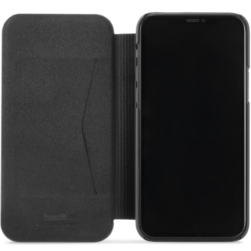holdit iPhone 12 / 12 Pro - Slim Flip Fodral - Svart