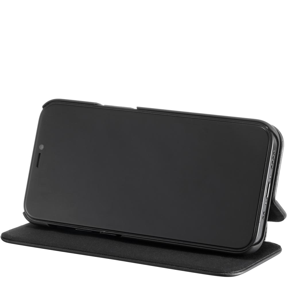 holdit iPhone 12 / 12 Pro - Slim Flip Fodral - Svart