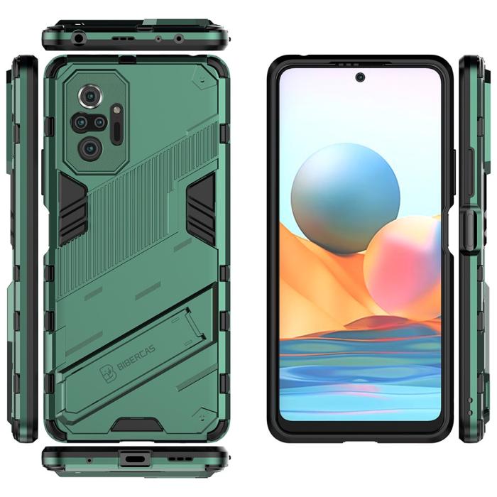 Bild 3, Xiaomi Redmi Note 10 Pro - Hybrid Skal med Kickstand - Rosa