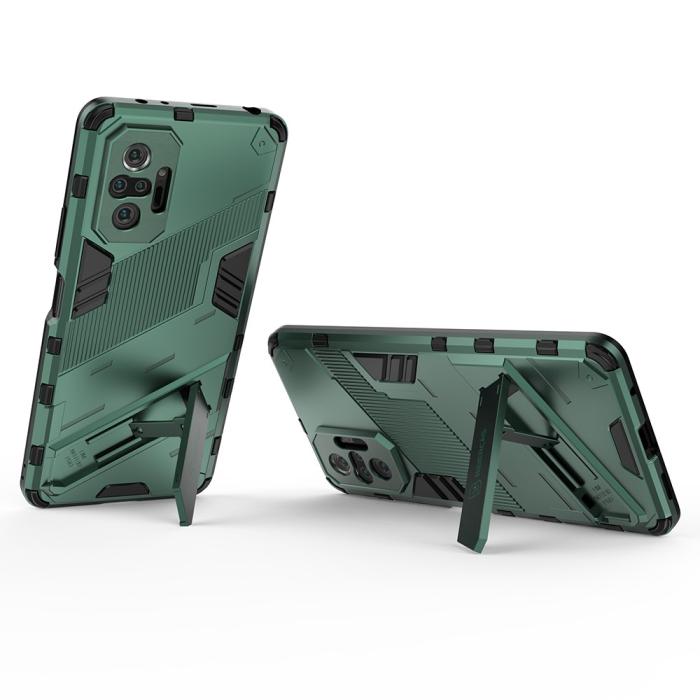 Bild 4, Xiaomi Redmi Note 10 Pro - Hybrid Skal med Kickstand - Rosa