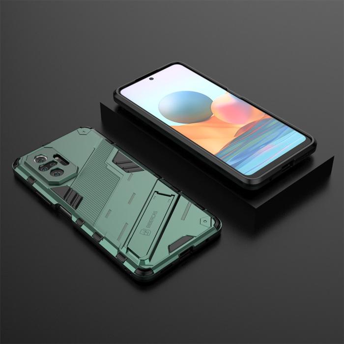 Bild 5, Xiaomi Redmi Note 10 Pro - Hybrid Skal med Kickstand - Rosa