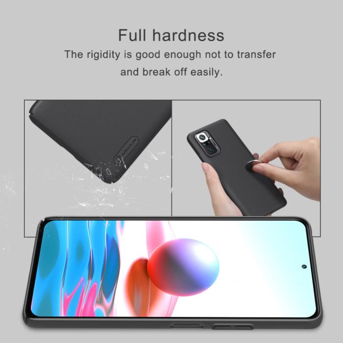 Bild 2, Xiaomi Redmi Note 10 Pro - NILLKIN Shield Frostat Skal - Svart