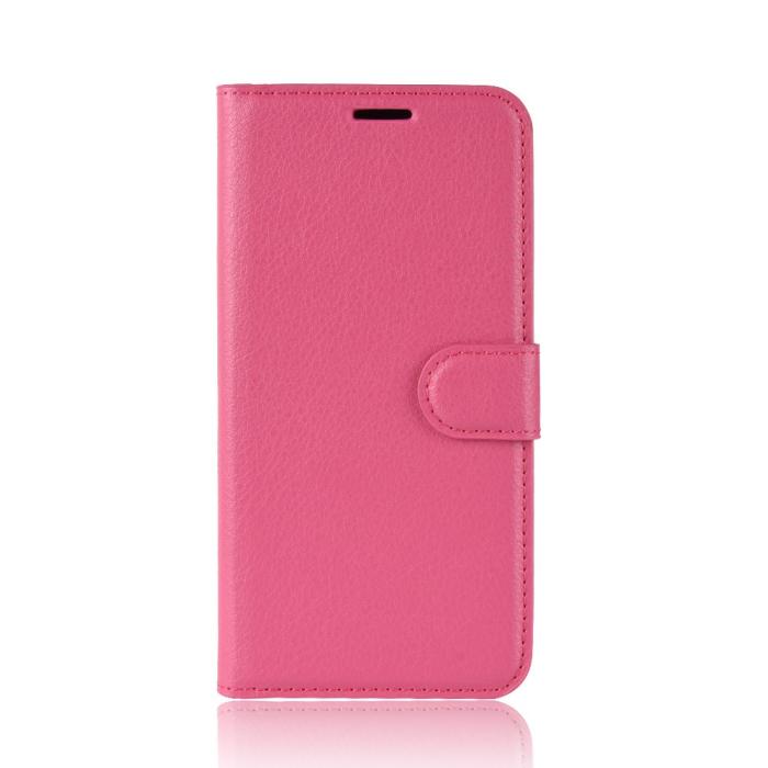 Bild 2, Huawei P40 Lite - Litchi Plånboksfodral - Rosa