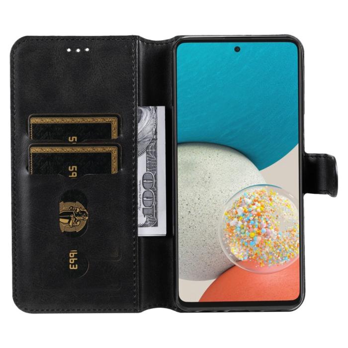 Bild 6, Samsung Galaxy A53 5G Fodral Solid Läder Svart