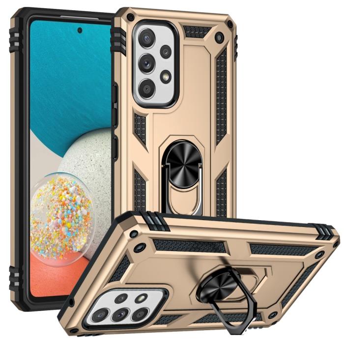 Bild 1, Samsung Galaxy A53 5G Skal Armor Hybrid Ring Guld