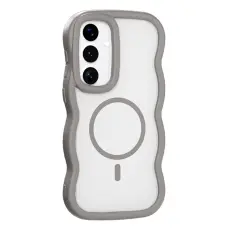 Samsung Galaxy S25 / S24 Skal MagSafe Wavy Matt Gr&aring;