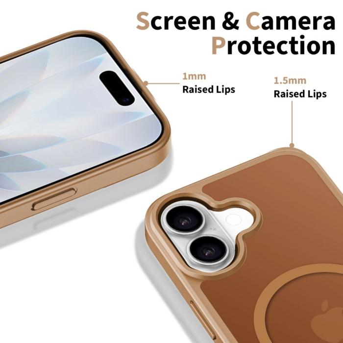 Bild 4, Tech-Protect iPhone 17 Skal MagSafe BasicMag Matte Brown