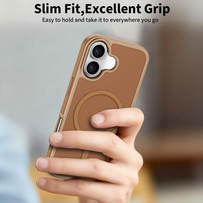 Bild 5, Tech-Protect iPhone 17 Skal MagSafe BasicMag Matte Brown