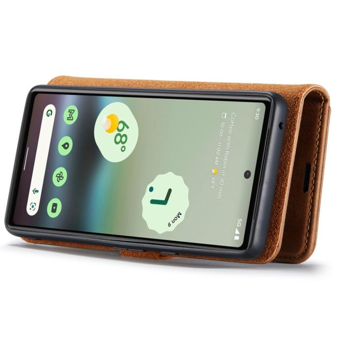 Bild 3, DG.MING Google Pixel 6A 2in1 Magnet Fodral / Skal Brun