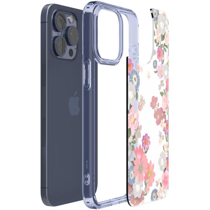 Bild 3, Spigen iPhone 15 Pro Skal Ultra Hybrid Blossom