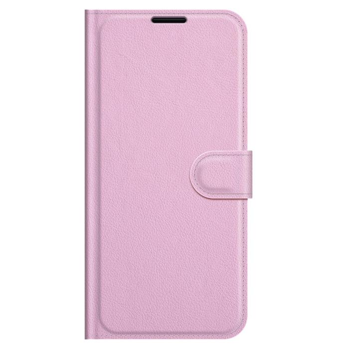 Bild 2, Samsung Galaxy A03s Fodral Litchi Läder Ljus Rosa