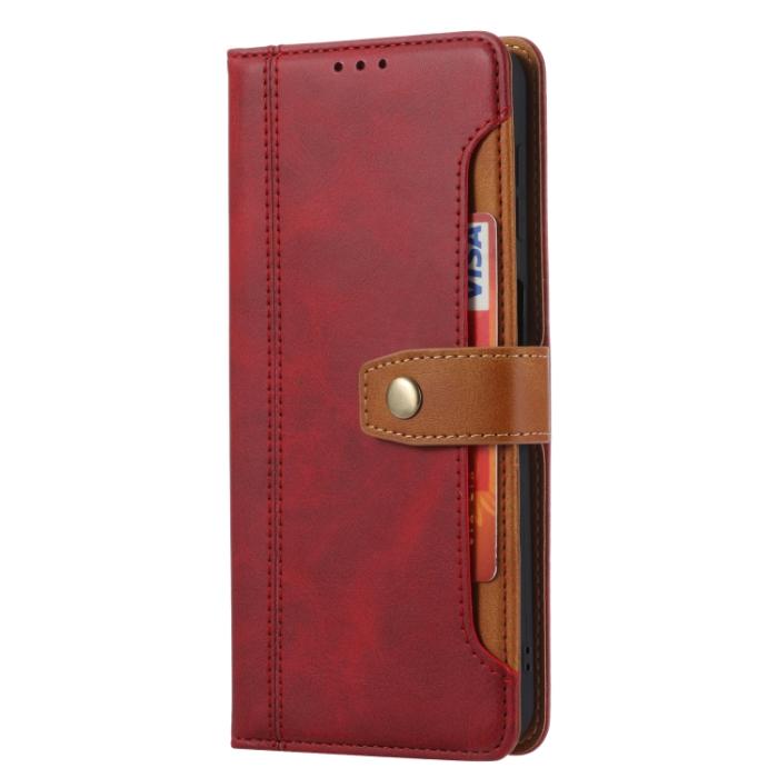 Bild 2, Samsung Galaxy S22 Fodral Premium Kortfack Röd