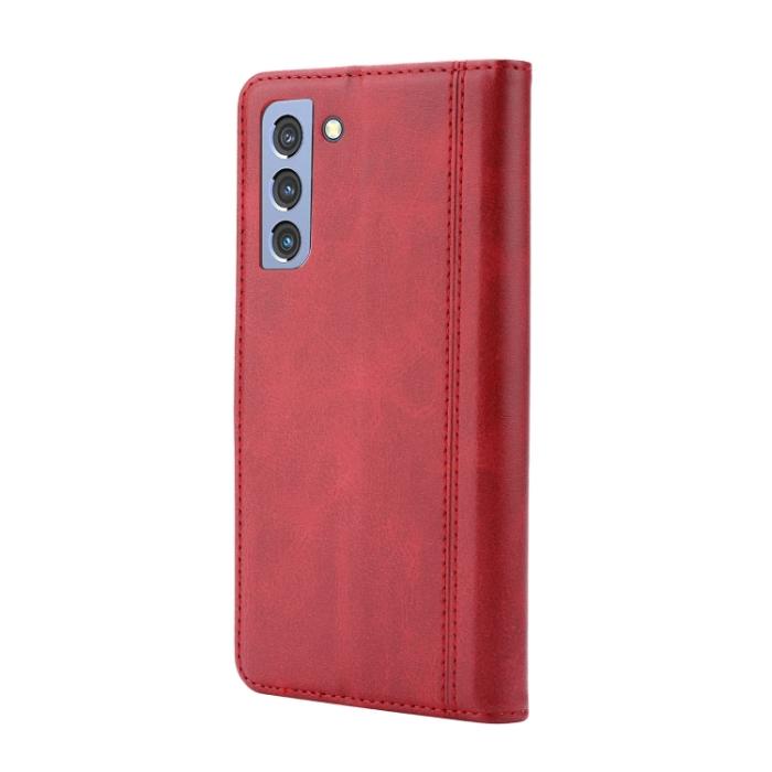 Bild 3, Samsung Galaxy S22 Fodral Premium Kortfack Röd