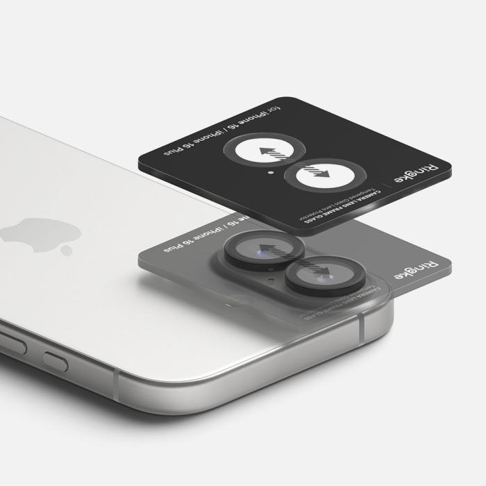 Bild 4, Ringke iPhone 16 / 16 Plus 2-PACK Linsskydd Svart