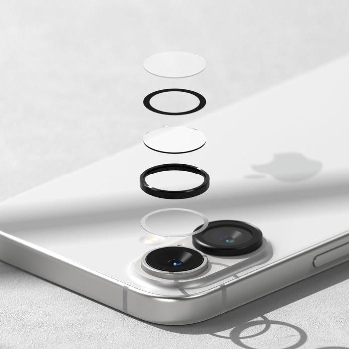 Bild 5, Ringke iPhone 16 / 16 Plus 2-PACK Linsskydd Svart