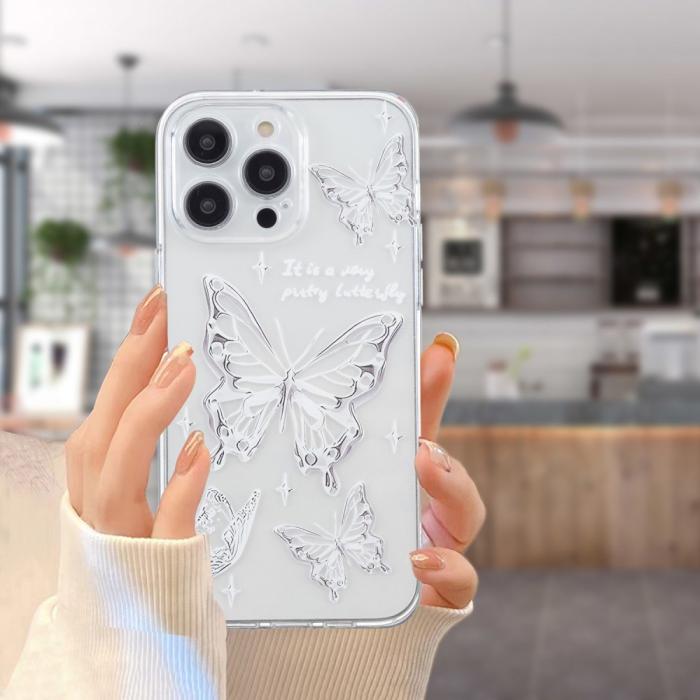 Bild 5, iPhone 16 Pro Skal TPU Fjärilar