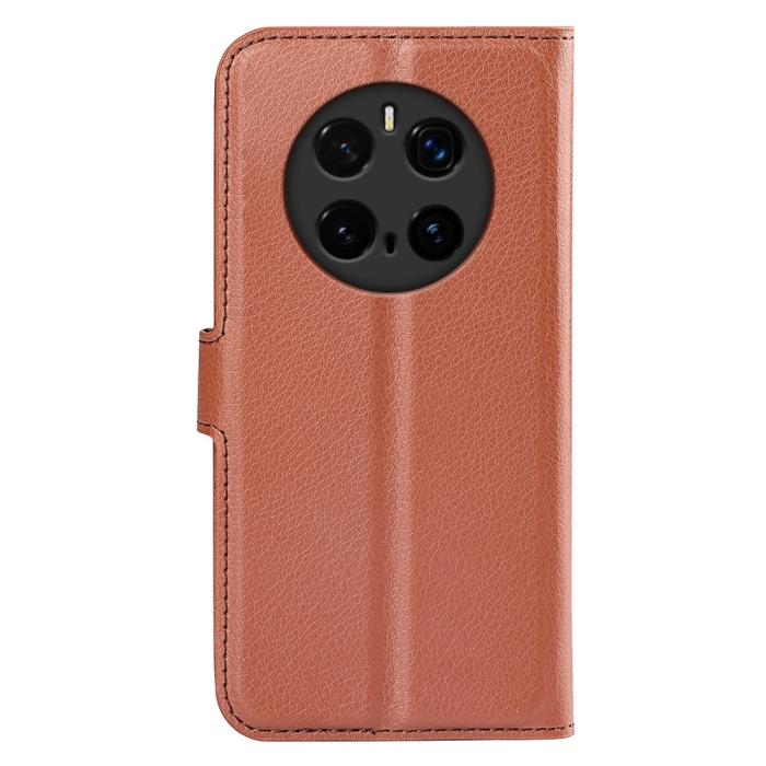 Bild 6, Honor Magic7 Pro Fodral Litchi Läder Brun