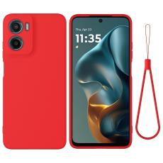 Motorola Moto G06 Power Skal Liquid Silikon R&ouml;d