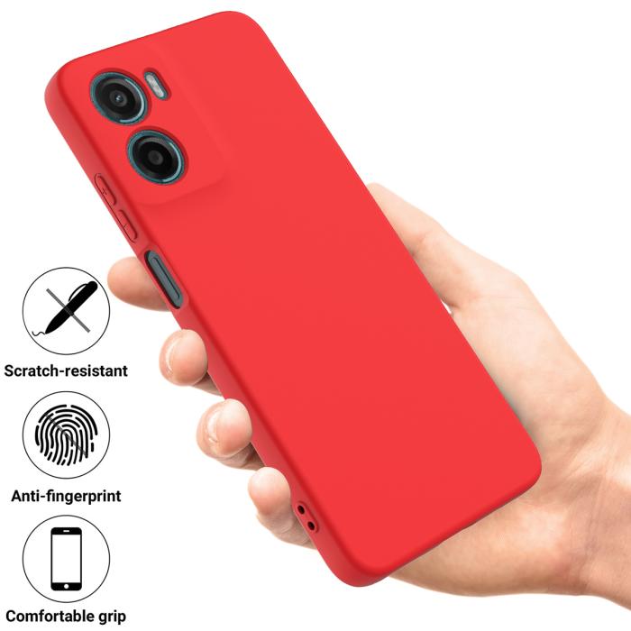 Bild 2, Motorola Moto G06 Power Skal Liquid Silikon Röd