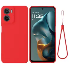 Motorola Moto G06 Power Skal Liquid Silikon R&ouml;d
