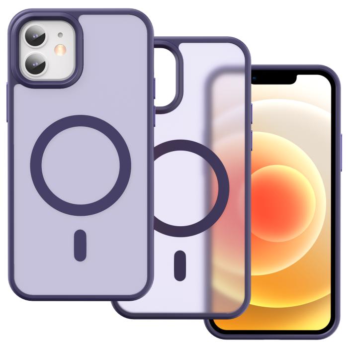Bild 2, ColorPop iPhone 12/12 Pro Skal CH MagSafe Matt Lila