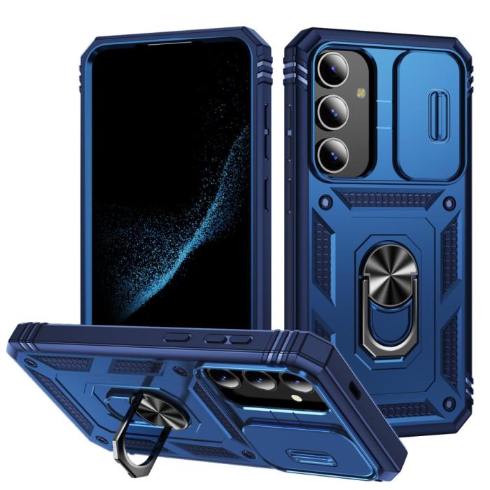 Bild 1, Galaxy S24 Plus Skal CamShield Ring Hybrid Armor Blå