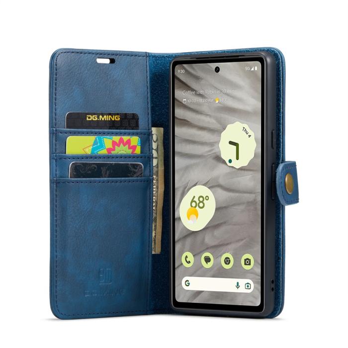 Bild 2, DG.MING Google Pixel 8A 2in1 Magnet Fodral Blå