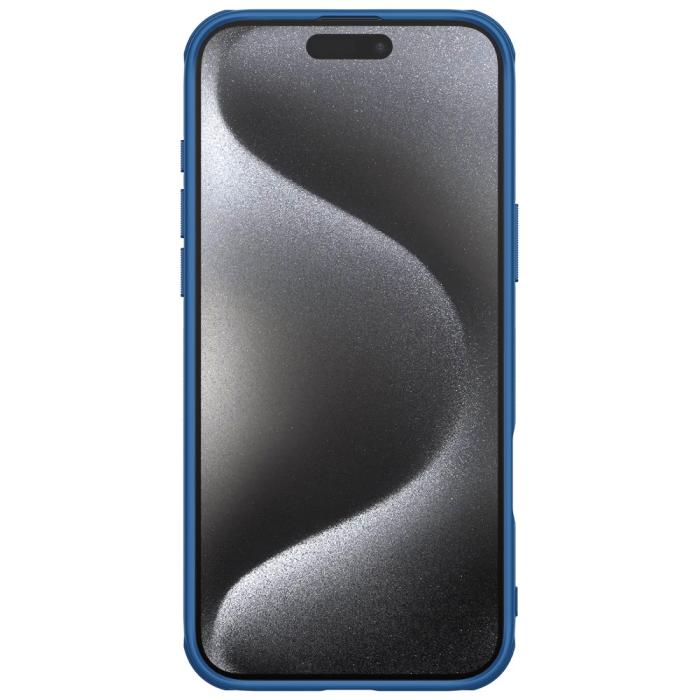Bild 4, NILLKIN iPhone 16 Pro Skal Frosted Shield Pro Blå