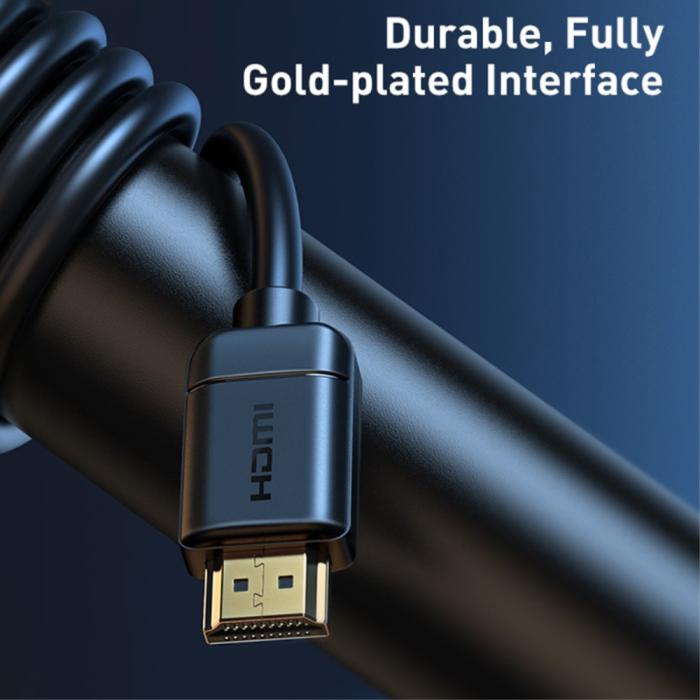 Bild 6, Baseus 3m 4K 60Hz HD HDMI - HDMI Kabel Svart